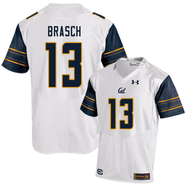Men #13 Spencer Brasch Cal Bears UA College Football Jerseys Sale-White